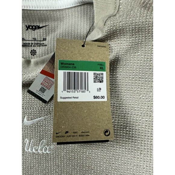 NIKE WOMEN'S UCLA YOGA COLLEGE SWEATSHIRT CREAM SIZE XL NEW - Picture 7 of 13
